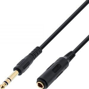 6,35mm Jack stereo audio verlengkabel / verguld - 3 meter