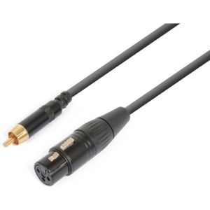 PD Connex XLR (v) - Tulp 1x RCA (m) kabel - 0,15 meter