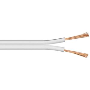 Luidspreker kabel (CCA) - 2x 1,50mm² / wit - 50 meter