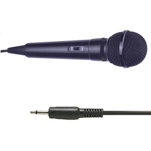 Mr Entertainer bedrade karaoke microfoon - 3,5mm Jack / zwart - 2,8 meter