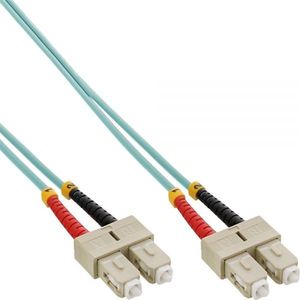 SC Duplex Optical Fiber Patch kabel - Multi Mode OM3 - 7,5 meter