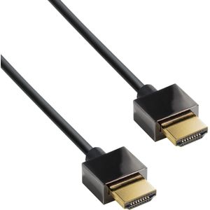 Dunne HDMI kabel - versie 2.0 (4K 60Hz) / zwart - 0,50 meter