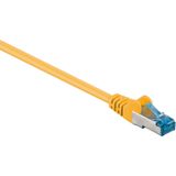 S/FTP CAT6a 10 Gigabit netwerkkabel / geel - LSZH - 25 meter