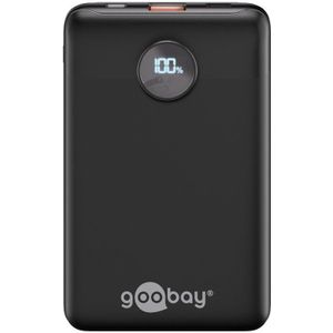 Goobay compacte powerbank | USB-C PD 20W + USB-A QC | 10.000 mAh