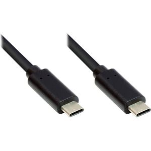 USB-C naar USB-C kabel - USB2.0 - tot 60W / zwart - 1 meter