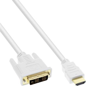 Premium DVI-D Single Link - HDMI kabel / wit - 1 meter