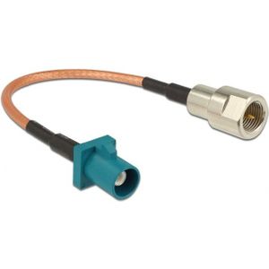 Fakra Z (m) - FME (m) adapter kabel - RG316 - 50 Ohm / transparant - 0,15 meter