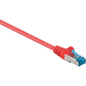 S/FTP CAT6a 10 Gigabit netwerkkabel / rood - LSZH - 1 meter