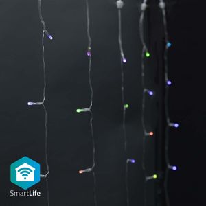 Nedis SmartLife Wi-Fi decoratief LED-lichtgordijn - 10x 3m - 180 LED's / full-color