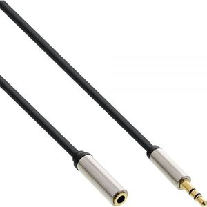 Premium 3,5mm Jack stereo audio slim verlengkabel - 0,50 meter