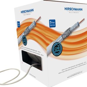 Hirschmann KOKA 9 Eca 4G/LTE proof coaxkabel in doos voor binnen / wit - 250 meter
