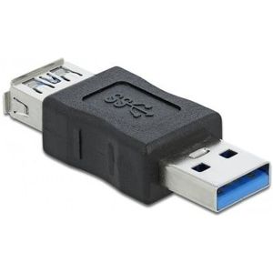 USB-A (m) - USB-A (v) data blocker - USB3.0 / zwart