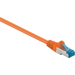 S/FTP CAT6a 10 Gigabit netwerkkabel / oranje - LSZH - 25 meter
