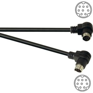 Mini DIN 8-pins kabel - 1 meter