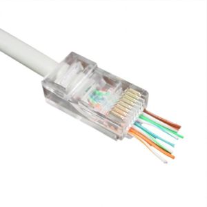 Cablexpert UTP CAT5E/CAT6 RJ45 plug/connector met doorsteekmontage – 100 stuks