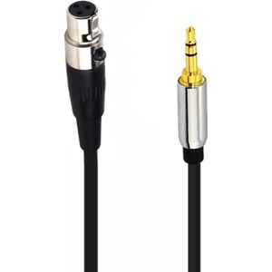 Mini XLR (v) - 3,5mm Jack (m) audiokabel - 1,5 meter