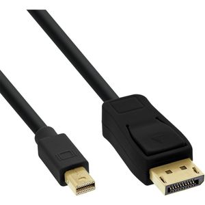 Mini DisplayPort - DisplayPort kabel - versie 1.2 (4K 60 Hz) - bi-directioneel / zwart - 1 meter