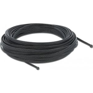 Polyester kabelsleeve | rekbaar | 3mm | zwart | 10 meter