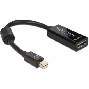 DeLOCK premium Mini DisplayPort naar HDMI adapter - DP 1.1 / HDMI 1.3 (Full HD 1080p) / zwart - 0,15 meter