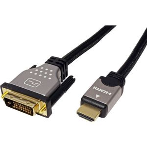 Roline hoge kwaliteit DVI-D Dual Link - HDMI kabel / UL - 1 meter