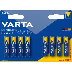 Varta AAA High Energy Batterijen - 8 stuks