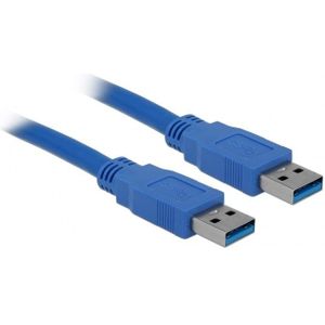 USB naar USB kabel - USB3.0 - tot 2A / blauw - 2 meter