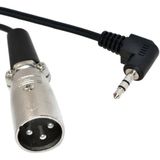 XLR (m) - 3,5mm Jack (m) haaks audiokabel - 1,8 meter