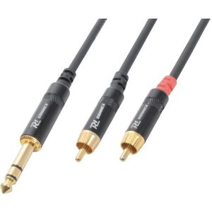 PD Connex 6,35mm Jack - Tulp stereo audio kabel - 3 meter