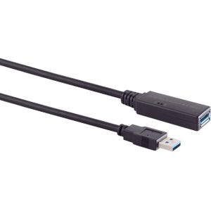 Actieve USB naar USB verlengkabel - voeding via Micro USB - USB3.0 - tot 0,9A - 20 meter