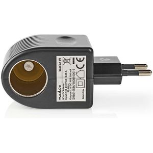 Spanningsomvormer - Nedis - 6W (230V Naar 12 - Sigarettenplug)