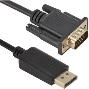 DisplayPort 1.1 naar VGA kabel / zwart - 1,5 meter