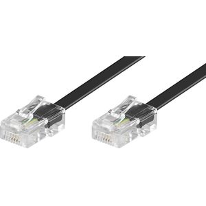 RJ45 - RJ45 4-aderige ISDN telefoonkabel / zwart - 3 meter