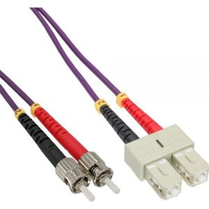 SC - ST Duplex Optical Fiber Patch kabel - Multi Mode OM4 - 7,5 meter