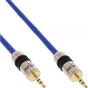 Premium 3,5mm Jack stereo audio kabel / blauw - 5 meter
