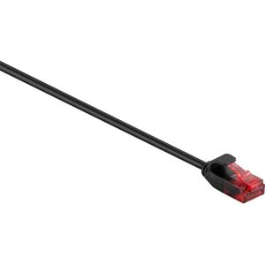 U/UTP CAT6 Gigabit slimline netwerkkabel / zwart - 5 meter