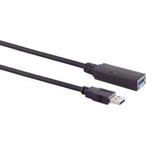 Actieve USB naar USB verlengkabel - voeding via Micro USB - USB3.0 - tot 0,9A - 10 meter