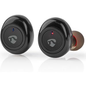 Nedis True Wireless Stereo in-ear Bluetooth earphones met microfoon en opbergcase - Micro USB / zwart