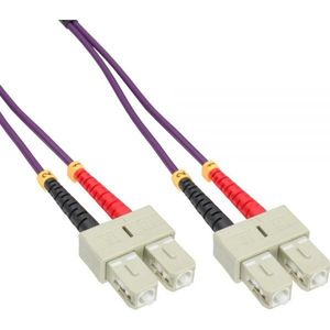 SC Duplex Optical Fiber Patch kabel - Multi Mode OM4 - 10 meter