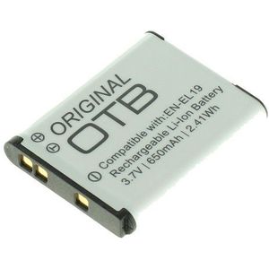 OTB Camera accu compatibel met Nikon EN-EL19 en Sony NP-BJ1 / 650 mAh