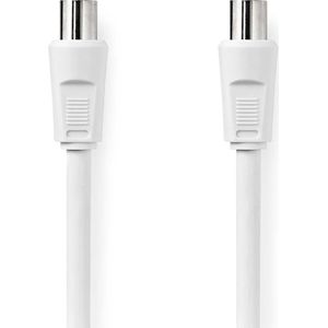 Nedis IEC (m) - IEC (v) coaxkabel | recht | wit | 2 meter