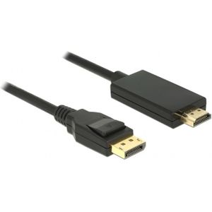 Premium DisplayPort naar HDMI kabel - DP 1.2 / HDMI 1.4 (4K 30Hz) / zwart - 3 meter