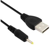 USB-A (m) - DC plug 2,5 x 0,7mm (m) kabel / zwart - 1 meter