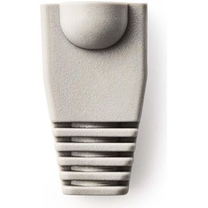 Netwerkplug huls voor RJ45 connectoren - kabel tot 6 mm - 10 stuks / grijs