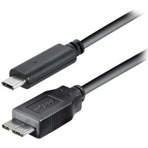 ROLINE USB 3.2 Gen 1 kabel, C - Micro B, M/M, zwart, 0,5 m