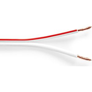 Nedis luidspreker kabel (CU koper) - 2x 2,50mm² / wit - 1 meter