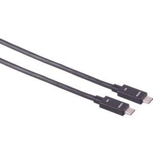 UltraFlex USB-C naar USB-C kabel - USB4 (tot 40 Gbit/s) - PD tot 100W - video tot 8K 60Hz / zwart - 1 meter