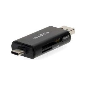 Nedis - Dual Card Reader - USB 2.0 - Geheugenadapter
