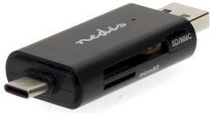 Nedis - Dual Card Reader - USB 2.0 - Geheugenadapter