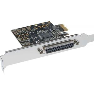 InLine parallelle PCI-Express kaart met 1 25-pins SUB-D IEEE 1284 LPT printerpoort