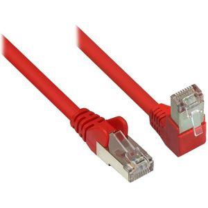 S/FTP CAT6 Gigabit netwerkkabel haaks/recht / rood - 20 meter